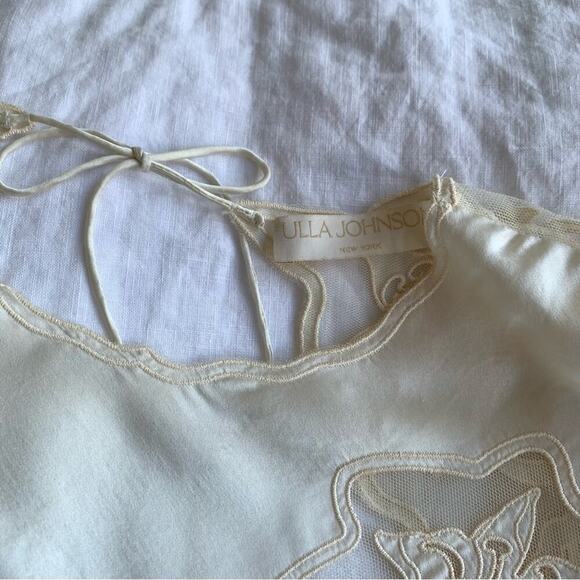 Ulla Johnson Kaia Cowrie Sheer Silk Lace Sleeveless Midi Dress Bride Bridal - Picture 14 of 14